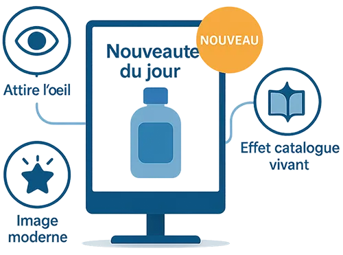 2. Les nouveautés produits contenus affichage dynamique