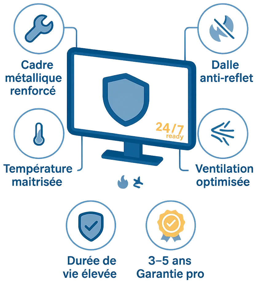 6.durée de vie écrans affichage dynamique