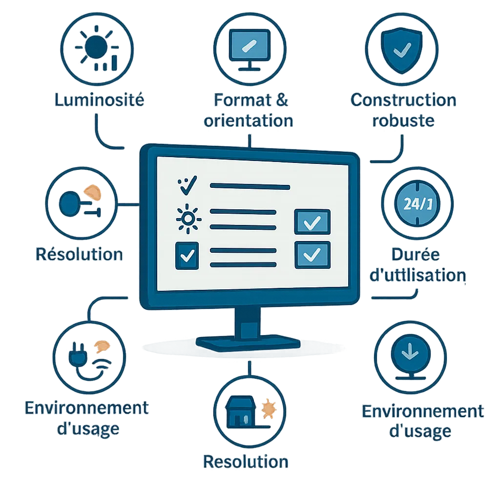 Écrans affichage dynamique-comment choisir le bon matériel en 2025 écrans affichage dynamique