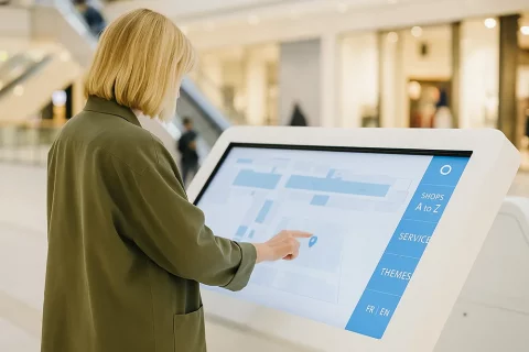 interactive wayfinding kiosk