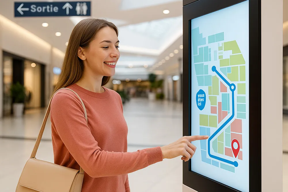 interactive wayfinding kiosk