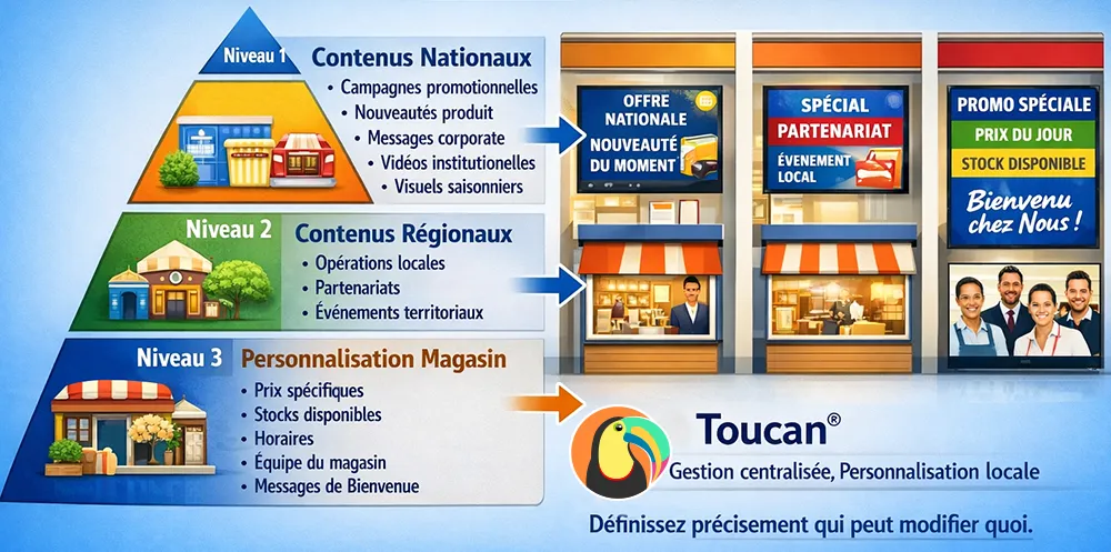 centralisation affichage dynamique