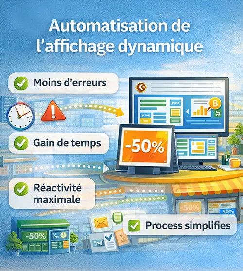 automatisation affichage dynamique